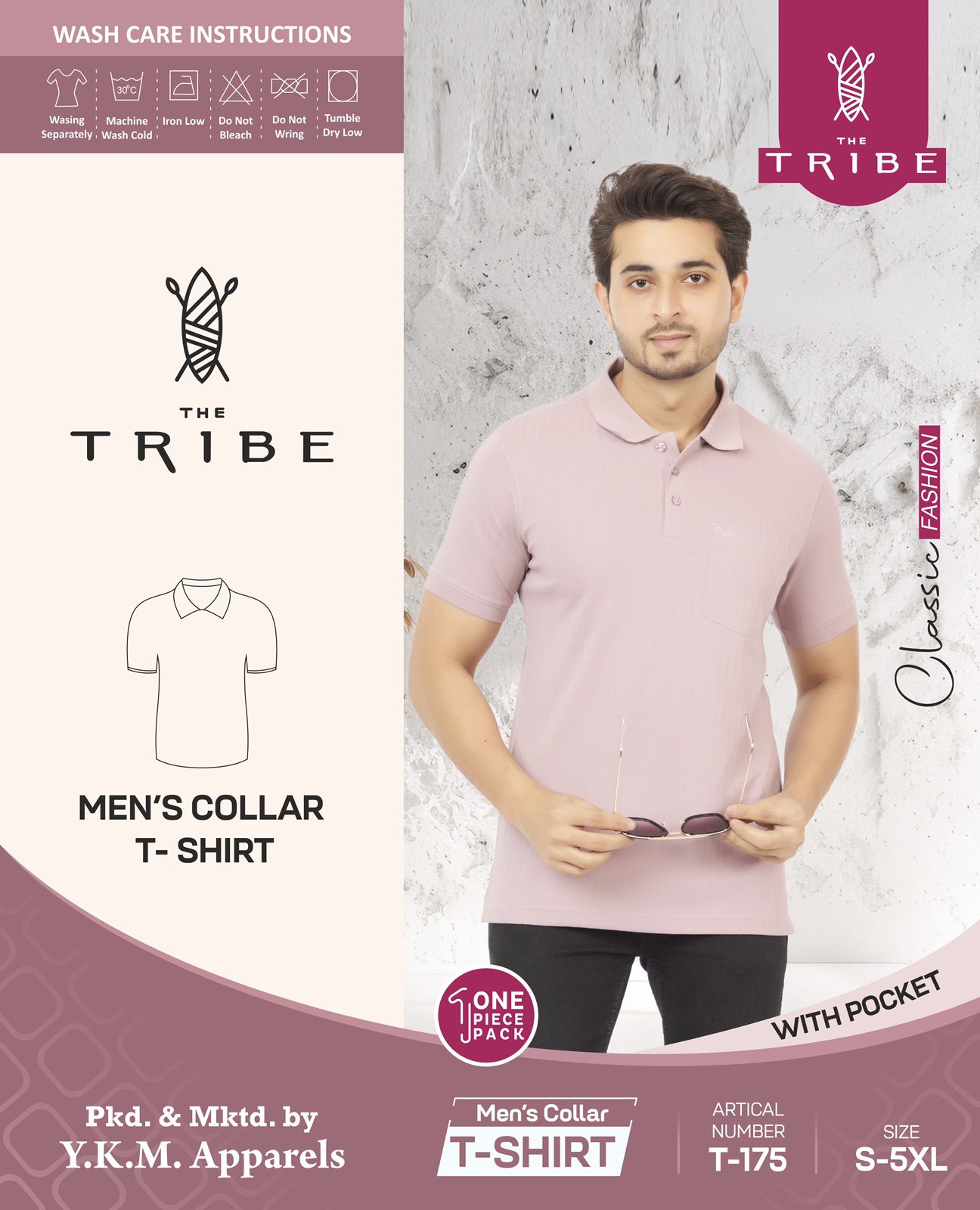 MEN\'S COLLAR T-SHIRT