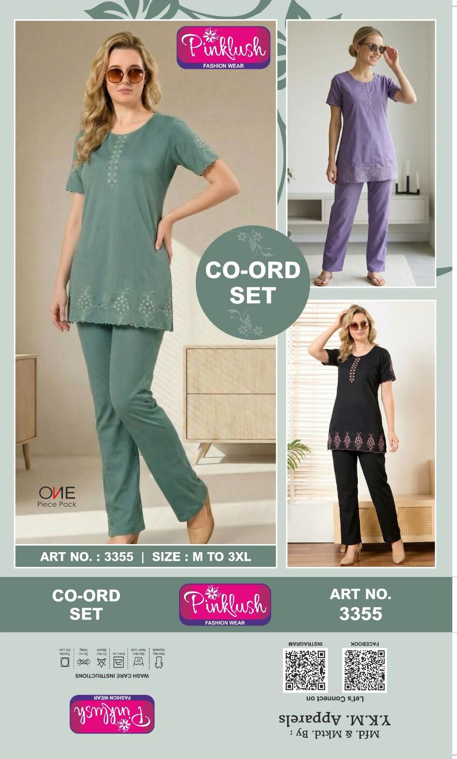 FANCY CO-ORD SET WITH EMBRODARY 
